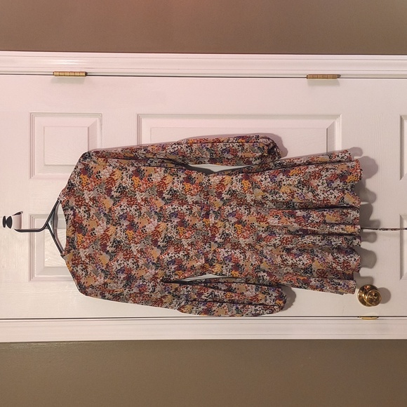 Women's Floral Multi Colored Dress - Picture 3 of 3